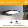 Paulmann Solar LED Aussenwandleuchte Ronas, Dunkelgrau