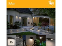 Paulmann Solar LED Aussenwandleuchte Ronas, Dunkelgrau