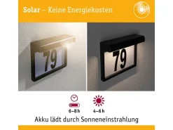 Paulmann Solar LED Hausnummernleuchte Dayton II