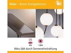 Paulmann Solar LED Lichterkette Taina IP67 3000K 1.71m