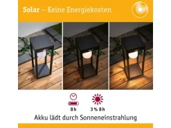 Paulmann Solar LED Lichtobjekt Marisol IP44 3000K 350 lm Schwarz