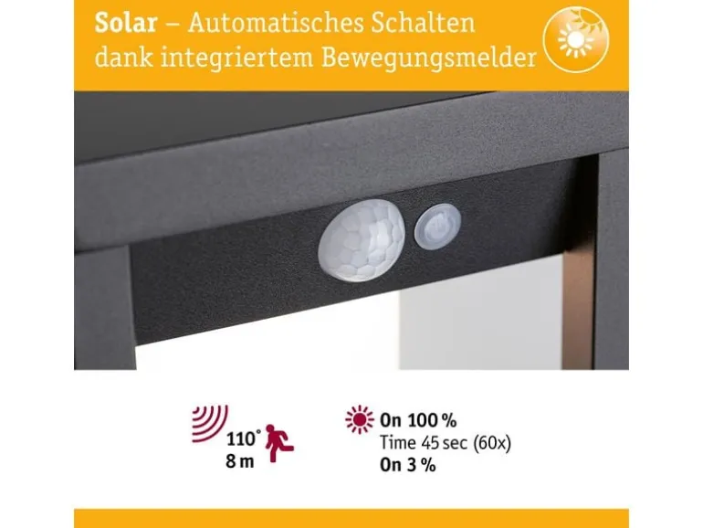Paulmann Solar LED Lichtobjekt Marisol IP44 3000K 350 lm Schwarz