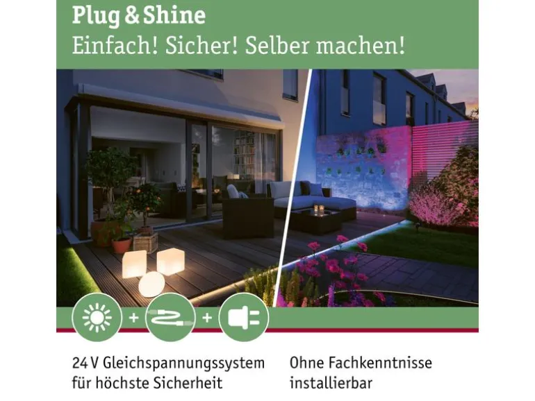 Paulmann Stehleuchte Plug & Shine Basket, RGBW, 3.2W, Schwarz