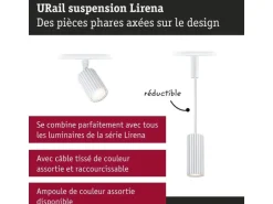 Paulmann URail Pendel Lirena GU10 max. 10W 230 V Signalweiss