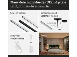 Paulmann URail Pendel Lirena GU10 max. 10W 230 V Signalweiss