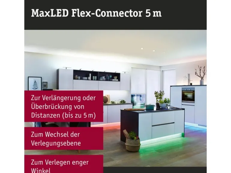 Paulmann Verbindungskabel MaxLED 500 cm, Weiss