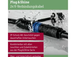 Paulmann Verlängerungskabel Plug & Shine IP68, 5m, Schwarz