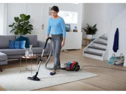 Philips Bodenstaubsauger PowerPro Compact Rot