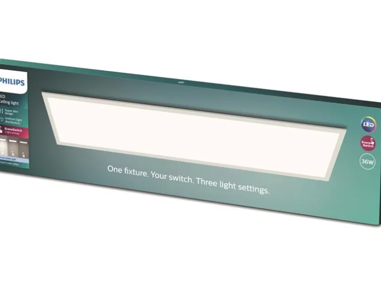 Philips Deckenleuchte Touch SceneSwitch 36 W, 4000 K, Weiss