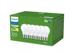Philips E27 LED-Leuchtmittel, 6er-Pack, 100W, Warmweiss, Matt