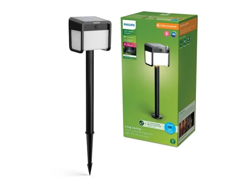 Philips Ezra Sockel Solar UE 3000K schwarz