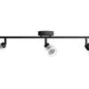 Philips Horen Aufbauspot 3x Balken ohne Leuchtmittel GU10, schwarz