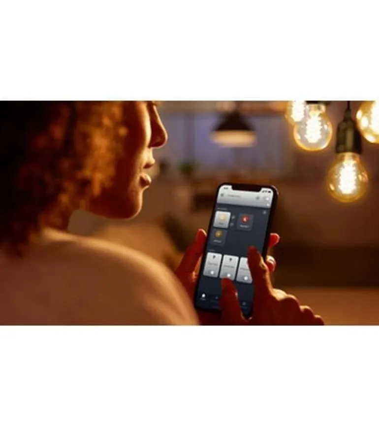Philips Hue Leuchtmittel White E27 Einzelpack Filament 550 lm