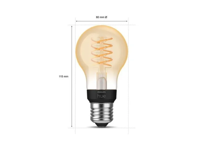 Philips Hue Leuchtmittel White E27 Einzelpack Filament 550 lm