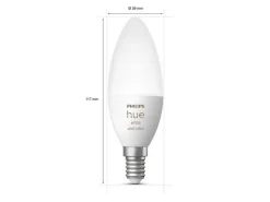 Philips Hue Leuchtmittel White & Col. Amb. E14 Kerze Doppelpack 470 lm