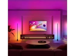 Philips Hue Stehleuchte smart Play Gradient 135 cm Schwarz Kunststoff
