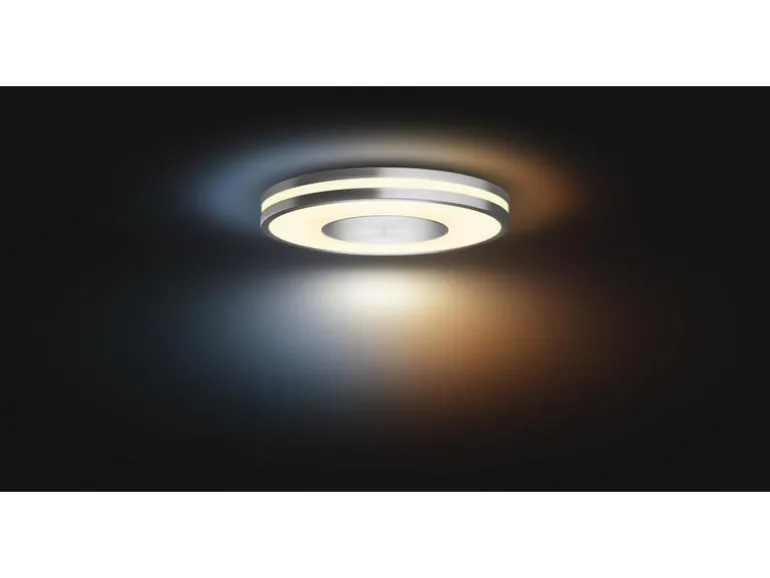 Philips Hue White Amb. Being Deckenleuchte silber 2400 lm + Dimmer