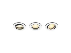 Philips Hue White Ambiance Milliskin Einbauspot 3er-Pack Rund Weiss