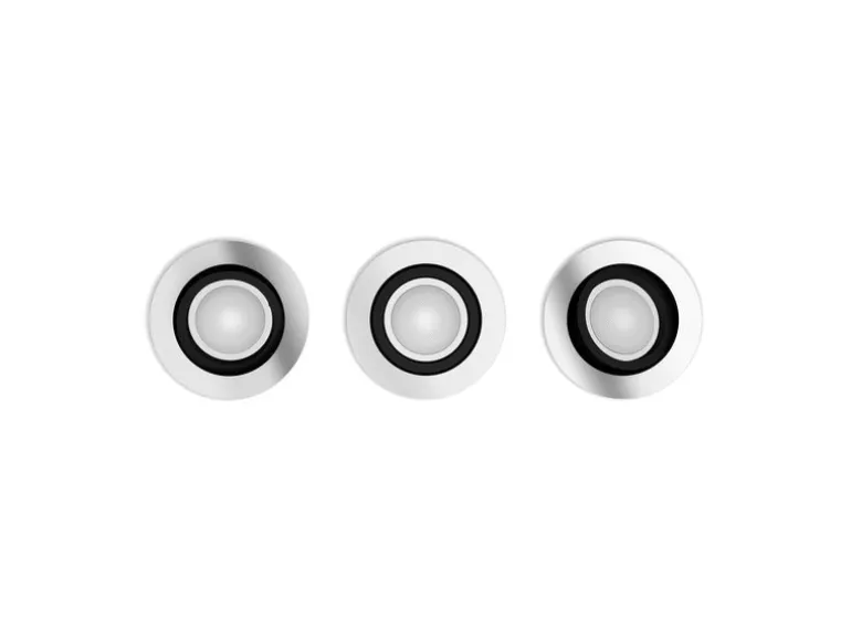 Philips Hue White & Col. Amb. Centura Einbauspot 3er- Pack Rund Alu