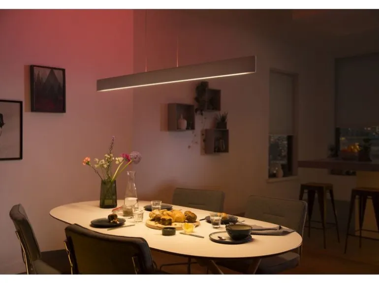Philips Hue White Col. Amb. Ensis Pendelleuchte Weiss und DimmSwitch