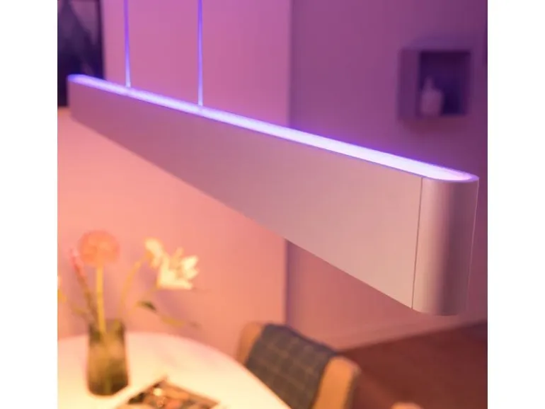 Philips Hue White Col. Amb. Ensis Pendelleuchte Weiss und DimmSwitch