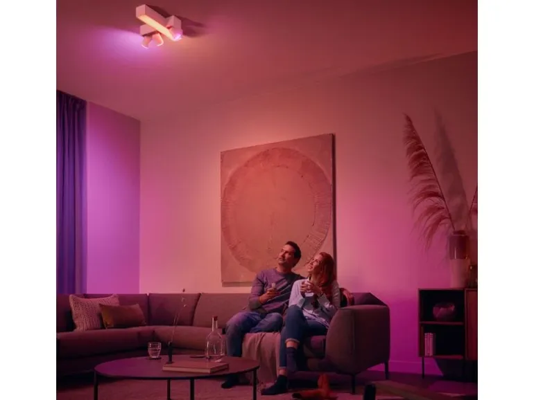 Philips Hue White Col. Amb. Ensis Pendelleuchte Weiss und DimmSwitch