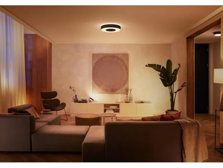 Philips Hue White & Col. Amb. Infuse Deckenleuchte L schwarz 3450 lm