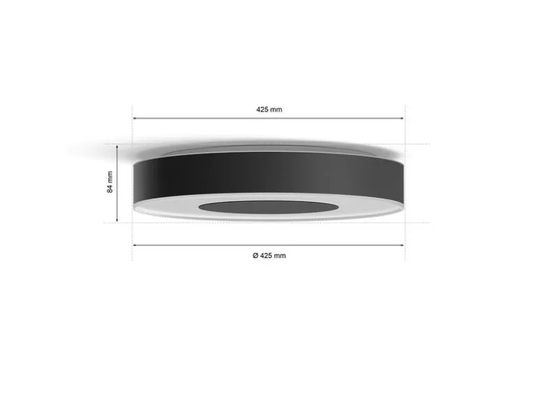 Philips Hue White & Col. Amb. Infuse Deckenleuchte L schwarz 3450 lm