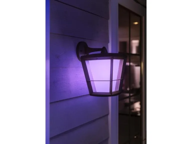 Philips Hue White & Color Ambiance Econic Outdoor Wandl. Hängend Schwarz