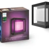 Philips Hue White & Color Ambiance Econic Outdoor Wandl. eckig Schwarz