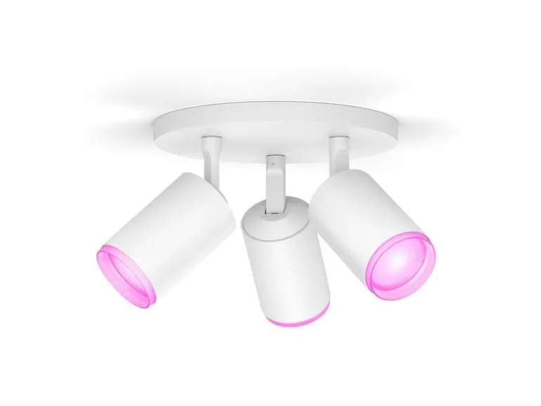 Philips Hue White & Color Ambiance Fugato 3er-Spot Weiss