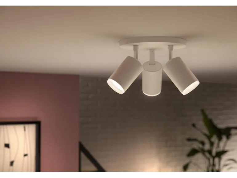 Philips Hue White & Color Ambiance Fugato 3er-Spot Weiss
