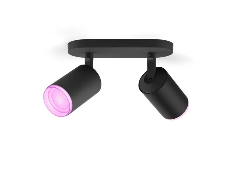 Philips Hue White & Color Ambiance Fugato 2er-Spot Schwarz