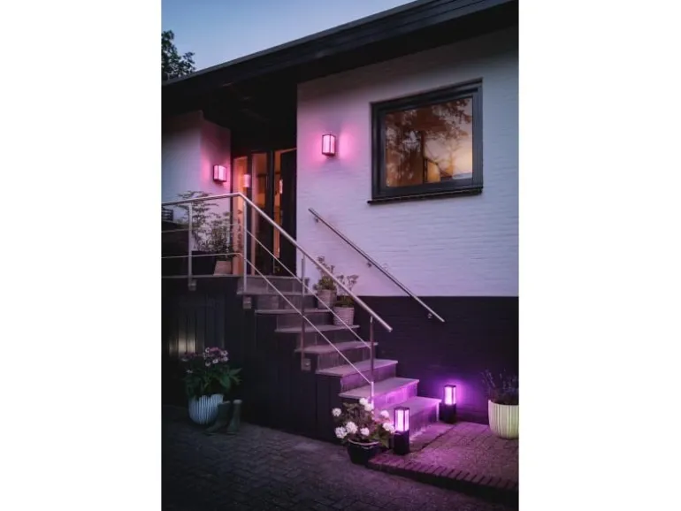 Philips Hue White & Color Ambiance Outdoor Impress Sockelleuchte Schwarz