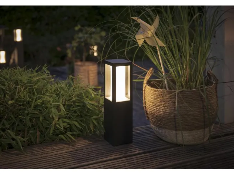 Philips Hue White & Color Ambiance Outdoor Impress Sockelleuchte Schwarz
