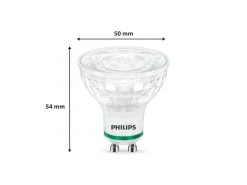 Philips Lampe GU10 LED, Ultra-Effizient, Warmweiss, 50W Ersatz