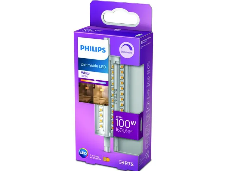 Philips Lampe LED 100W R7S 118 mm WH D Warmweiss (WW)