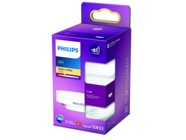 Philips LED GX53 500 lm WW ND Warmweiss (WW)