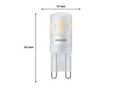 Philips LED Lampe 2W (25W), G9, 220 lm, 2700K, Warmweiss (WW)