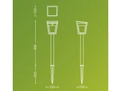 Philips Nissa Sockel Solar UE 3000K schwarz