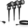 Philips Outdoor Niedervolt Caper Spots CH 3x1.5W, 2700 K, Schwarz