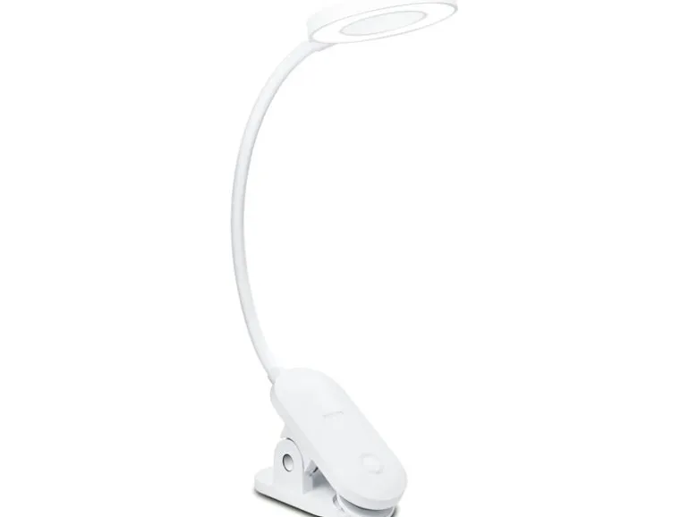 Philips Schreibtischleuchte Forys Clip 5W 40K USB Weiss