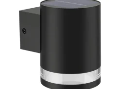 Philips Solar Fyce Wandleuchte, Lichtsensor, 2700K, schwarz