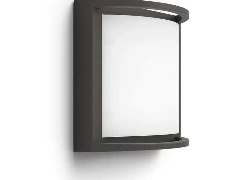 Philips Wandleuchte Samondra, 12 W, 1200 lm, 2700 K, Anthrazit