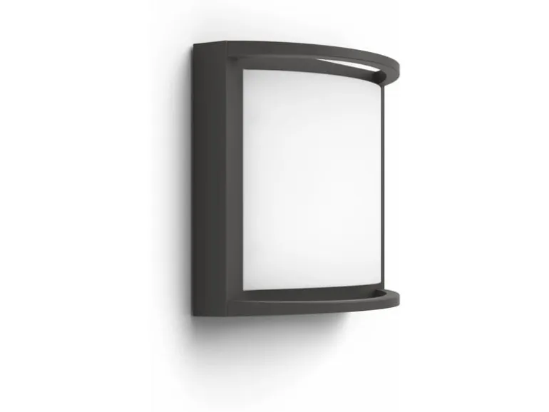 Philips Wandleuchte Samondra, 12 W, 1200 lm, 2700 K, Anthrazit