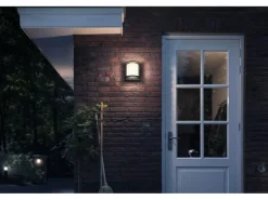 Philips Wandleuchte Samondra 12 W, 1200 lm, 2700 K, Anthrazit, BWM