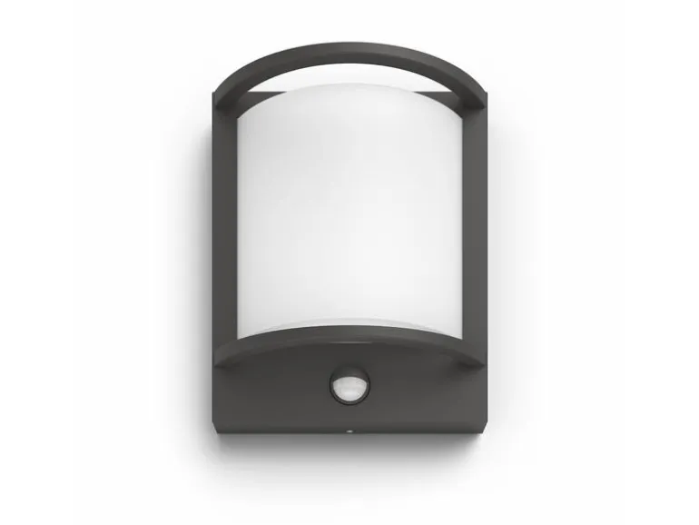 Philips Wandleuchte Samondra 12 W, 1200 lm, 2700 K, Anthrazit, BWM