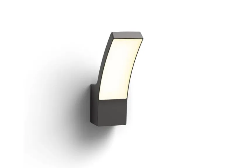 Philips Wandleuchte Splay, 12 W, 1100 lm, 2700 K, Anthrazit
