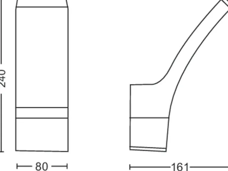 Philips Wandleuchte Splay, 12 W, 1100 lm, 2700 K, Anthrazit