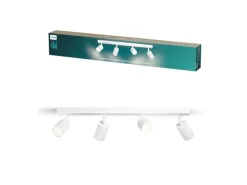 Philips Wyatt Aufbauspot 4x, ohne Leuchtmittel GU10, weiss